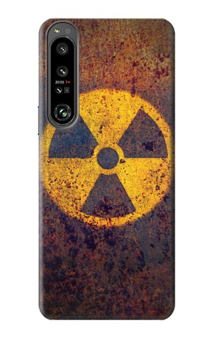 W3892 Nuclear Hazard Hard Case and Leather Flip Case For Sony Xperia 1 IV