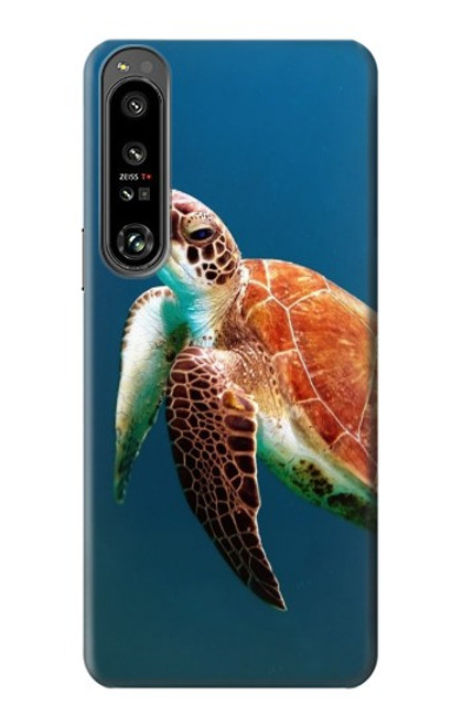 W3899 Sea Turtle Hard Case and Leather Flip Case For Sony Xperia 1 IV