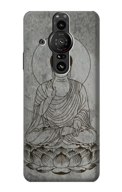 W3873 Buddha Line Art Hard Case and Leather Flip Case For Sony Xperia Pro-I