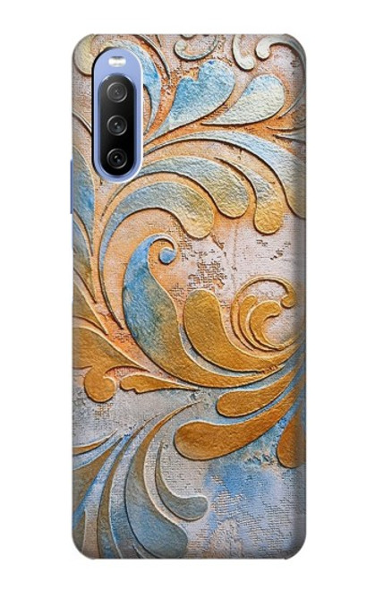 W3875 Canvas Vintage Rugs Hard Case and Leather Flip Case For Sony Xperia 10 III Lite