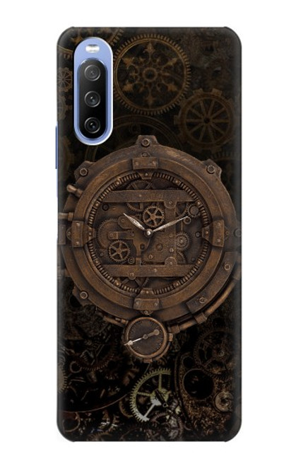 W3902 Steampunk Clock Gear Hard Case and Leather Flip Case For Sony Xperia 10 III Lite