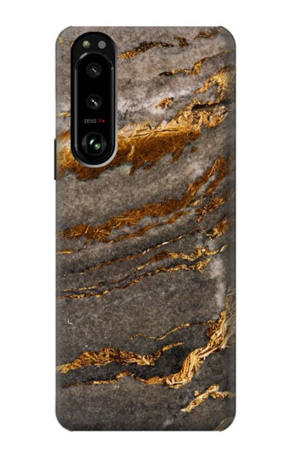 W3886 Gray Marble Rock Hard Case and Leather Flip Case For Sony Xperia 5 III