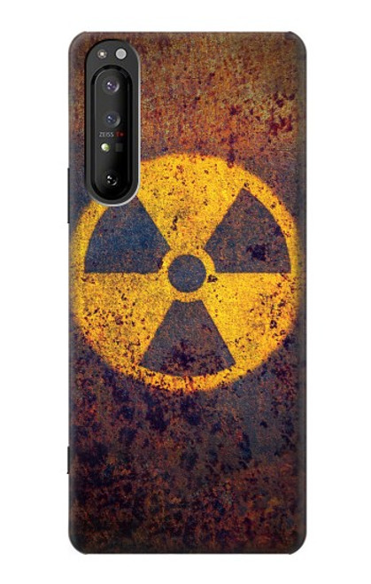 W3892 Nuclear Hazard Hard Case and Leather Flip Case For Sony Xperia 1 II