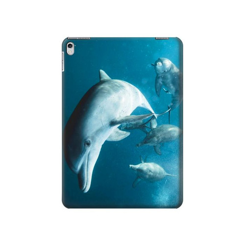 W3878 Dolphin Tablet Hard Case For iPad Air 2, iPad 9.7 (2017,2018), iPad 6, iPad 5