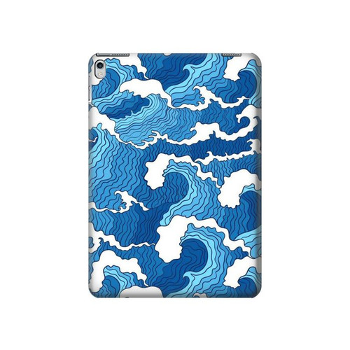 W3901 Aesthetic Storm Ocean Waves Tablet Hard Case For iPad Air 2, iPad 9.7 (2017,2018), iPad 6, iPad 5