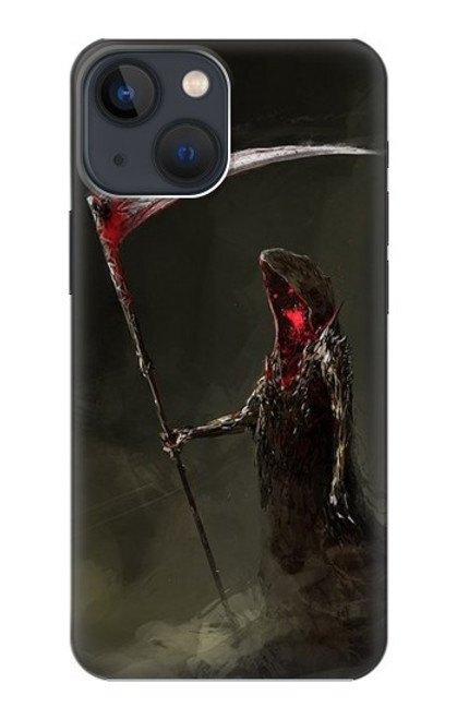 W1319 Grim Reaper Death Scythe Hard Case and Leather Flip Case For iPhone 14