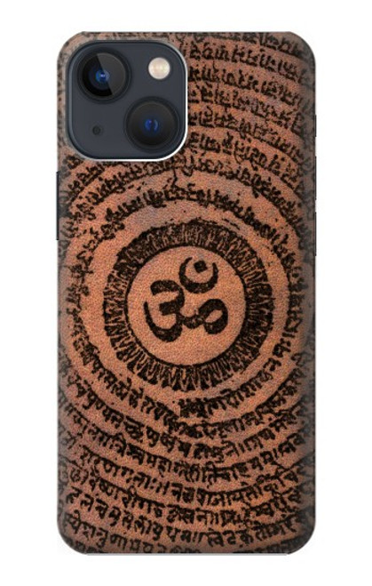 W2874 Om Symbol Tattoo Hard Case and Leather Flip Case For iPhone 14