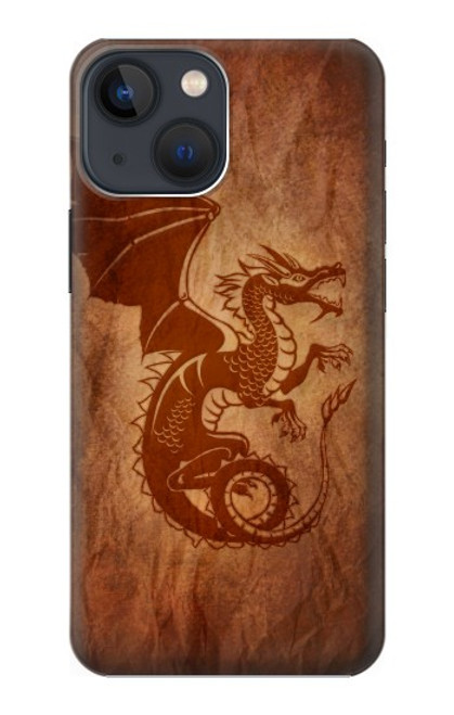 W3086 Red Dragon Tattoo Hard Case and Leather Flip Case For iPhone 14