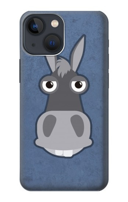 W3271 Donkey Cartoon Hard Case and Leather Flip Case For iPhone 14