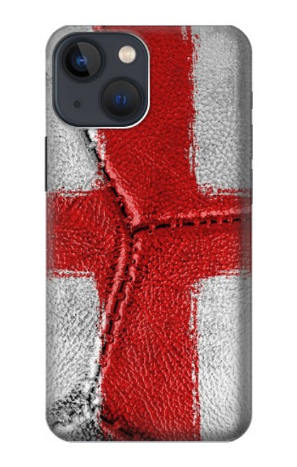 W3316 England Flag Vintage Football Graphic Hard Case and Leather Flip Case For iPhone 14