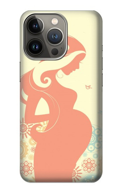 W0815 Pregnant Art Hard Case and Leather Flip Case For iPhone 14 Pro