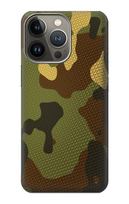 W1602 Camo Camouflage Graphic Printed Hard Case and Leather Flip Case For iPhone 14 Pro