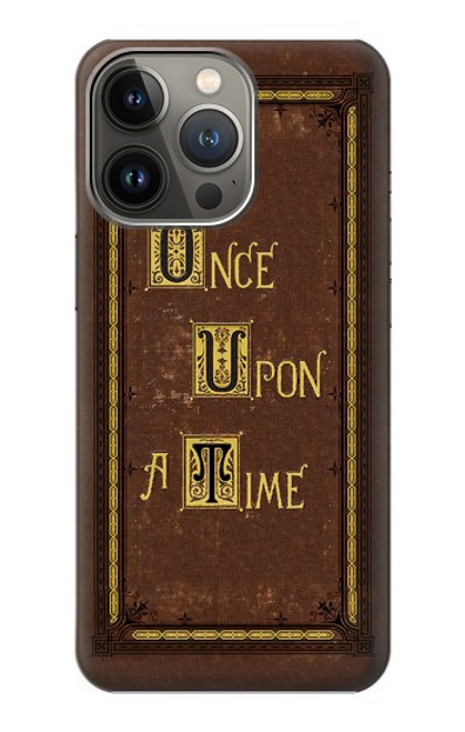 W2824 Once Upon a Time Book Cover Hard Case and Leather Flip Case For iPhone 14 Pro