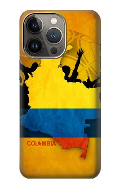 W2996 Colombia Football Soccer Hard Case and Leather Flip Case For iPhone 14 Pro