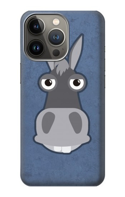 W3271 Donkey Cartoon Hard Case and Leather Flip Case For iPhone 14 Pro