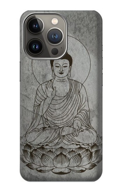 W3873 Buddha Line Art Hard Case and Leather Flip Case For iPhone 14 Pro