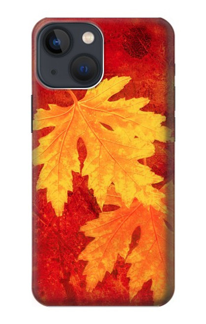 W0479 Maple Leaf Hard Case and Leather Flip Case For iPhone 14 Plus