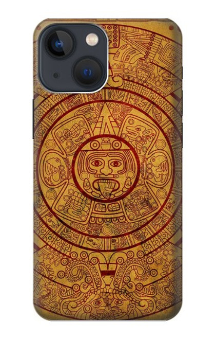 W0692 Mayan Calendar Hard Case and Leather Flip Case For iPhone 14 Plus