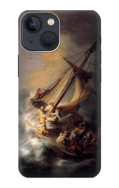 W1091 Rembrandt Christ in The Storm Hard Case and Leather Flip Case For iPhone 14 Plus