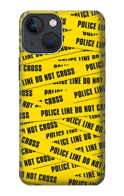 W2088 Police Line Do Not Cross Hard Case and Leather Flip Case For iPhone 14 Plus