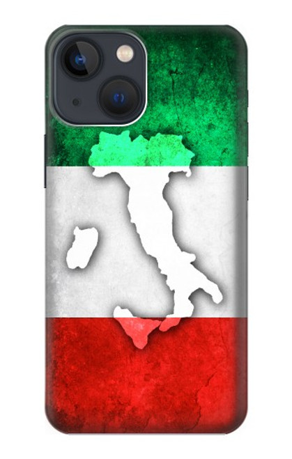 W2338 Italy Flag Hard Case and Leather Flip Case For iPhone 14 Plus