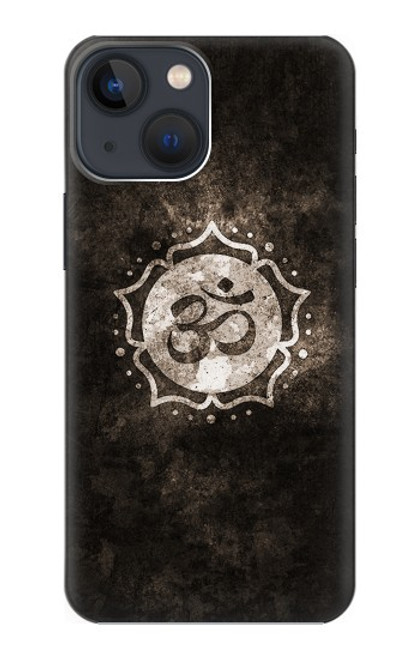 W2902 Yoga Namaste Om Symbol Hard Case and Leather Flip Case For iPhone 14 Plus