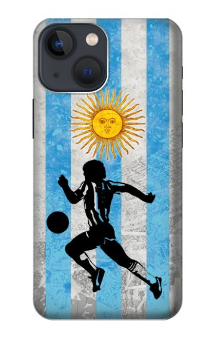 W2977 Argentina Football Soccer Hard Case and Leather Flip Case For iPhone 14 Plus