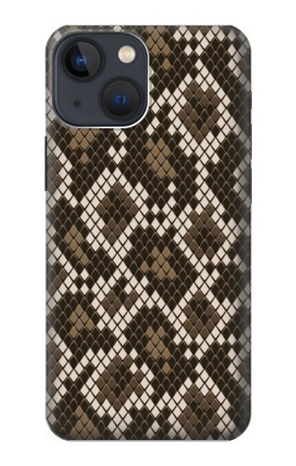 W3389 Seamless Snake Skin Pattern Graphic Hard Case and Leather Flip Case For iPhone 14 Plus