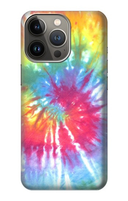 W1697 Tie Dye Colorful Graphic Printed Hard Case and Leather Flip Case For iPhone 14 Pro Max