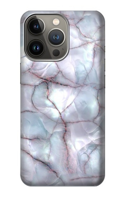 W2316 Dark Blue Marble Texture Graphic Print Hard Case and Leather Flip Case For iPhone 14 Pro Max