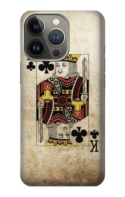 W2528 Poker King Card Hard Case and Leather Flip Case For iPhone 14 Pro Max