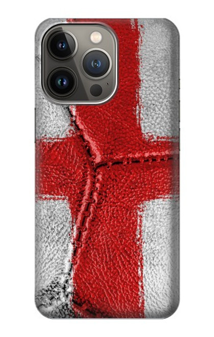 W3316 England Flag Vintage Football Graphic Hard Case and Leather Flip Case For iPhone 14 Pro Max