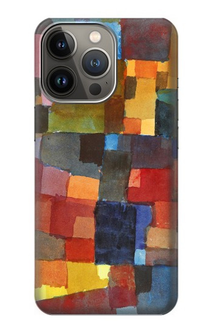 W3341 Paul Klee Raumarchitekturen Hard Case and Leather Flip Case For iPhone 14 Pro Max