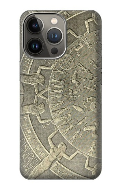 W3396 Dendera Zodiac Ancient Egypt Hard Case and Leather Flip Case For iPhone 14 Pro Max