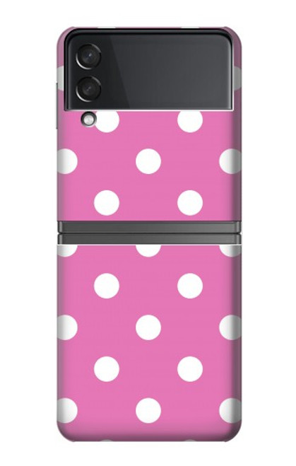 W2358 Pink Polka Dots Hard Case For Samsung Galaxy Z Flip 4