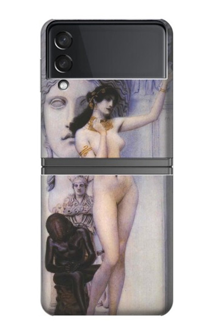 W3353 Gustav Klimt Allegory of Sculpture Hard Case For Samsung Galaxy Z Flip 4