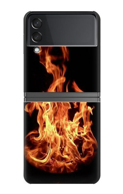 W3379 Fire Frame Hard Case For Samsung Galaxy Z Flip 4