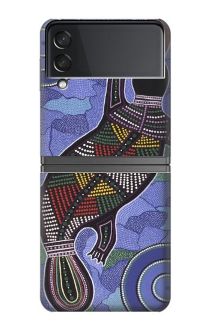 W3387 Platypus Australian Aboriginal Art Hard Case For Samsung Galaxy Z Flip 4