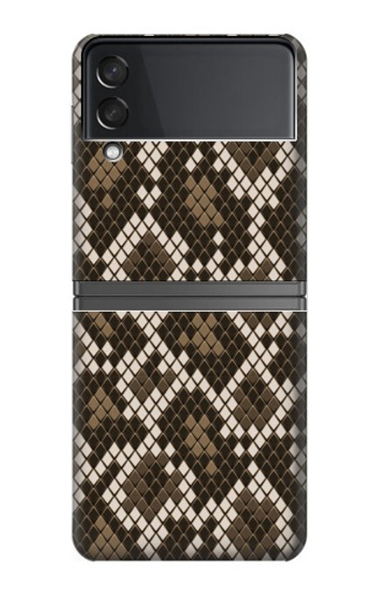 W3389 Seamless Snake Skin Pattern Graphic Hard Case For Samsung Galaxy Z Flip 4