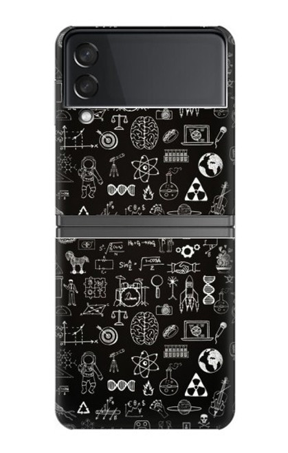 W3426 Blackboard Science Hard Case For Samsung Galaxy Z Flip 4