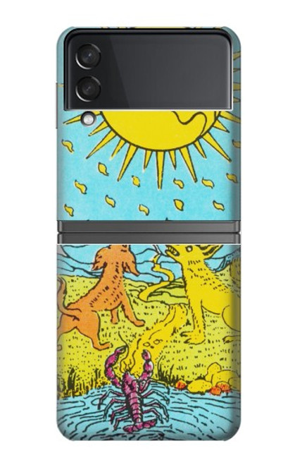 W3435 Tarot Card Moon Hard Case For Samsung Galaxy Z Flip 4