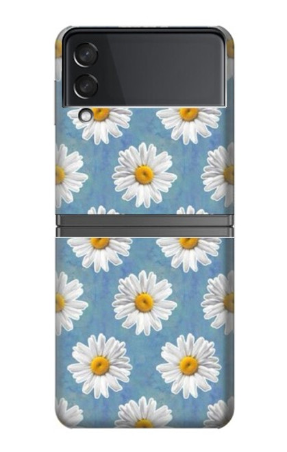 W3454 Floral Daisy Hard Case For Samsung Galaxy Z Flip 4