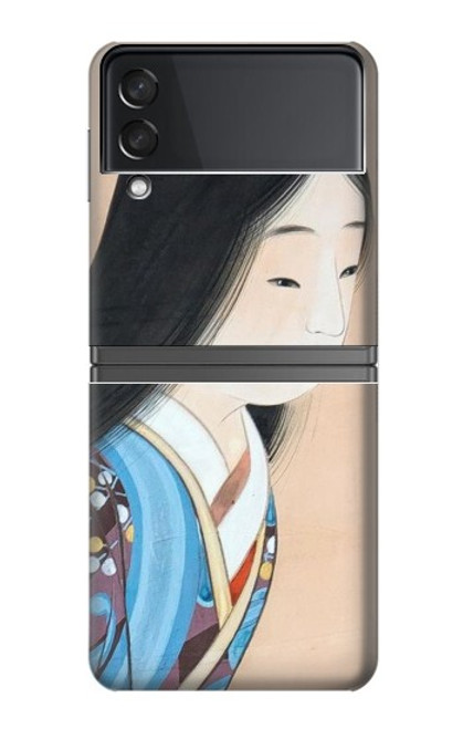 W3483 Japan Beauty Kimono Hard Case For Samsung Galaxy Z Flip 4