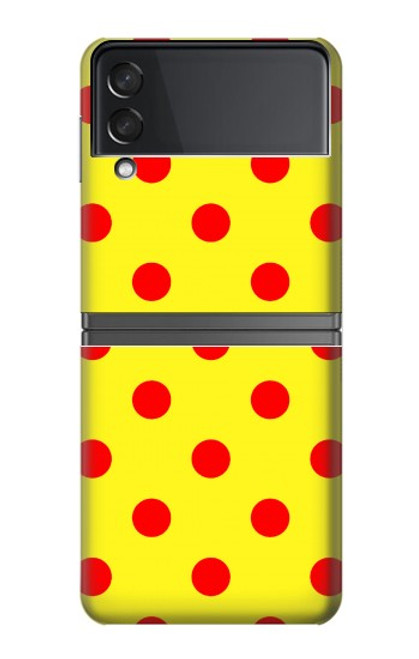 W3526 Red Spot Polka Dot Hard Case For Samsung Galaxy Z Flip 4