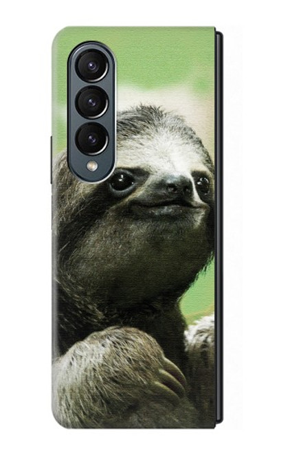 W2708 Smiling Sloth Hard Case For Samsung Galaxy Z Fold 4