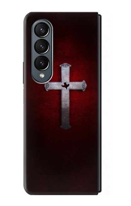 W3160 Christian Cross Hard Case For Samsung Galaxy Z Fold 4