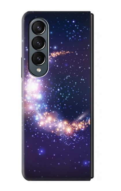 W3324 Crescent Moon Galaxy Hard Case For Samsung Galaxy Z Fold 4