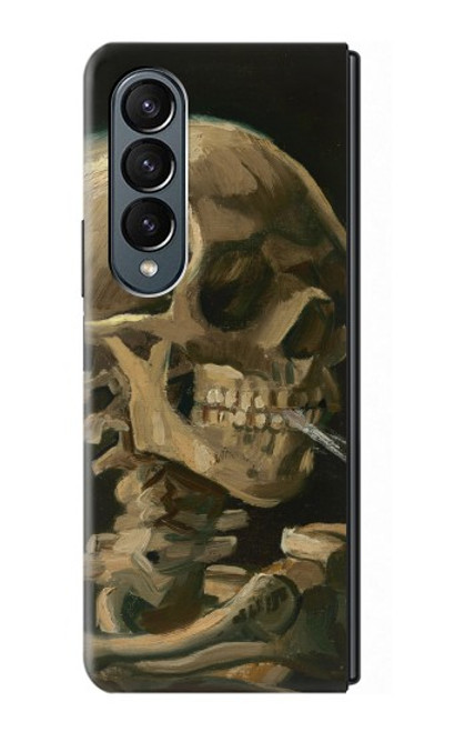 W3358 Vincent Van Gogh Skeleton Cigarette Hard Case For Samsung Galaxy Z Fold 4