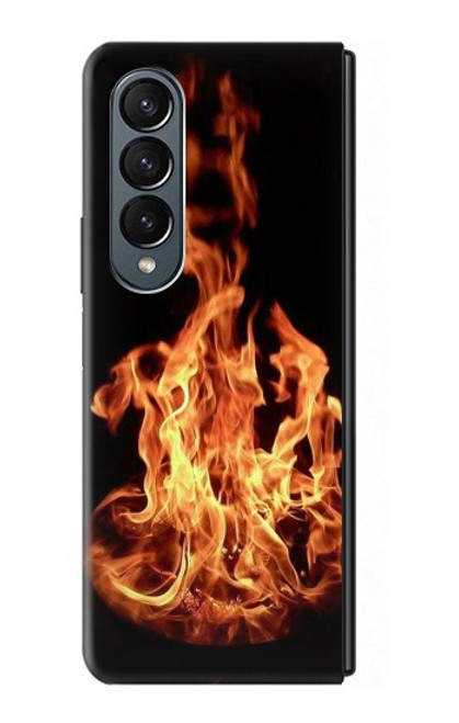 W3379 Fire Frame Hard Case For Samsung Galaxy Z Fold 4