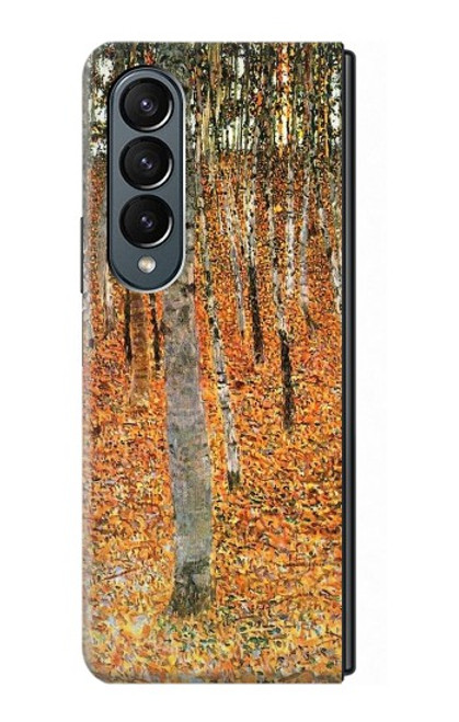 W3380 Gustav Klimt Birch Forest Hard Case For Samsung Galaxy Z Fold 4